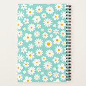 Modern Flat Graphic Daisy Robin's Egg Blue Notitieboek (Achterkant)