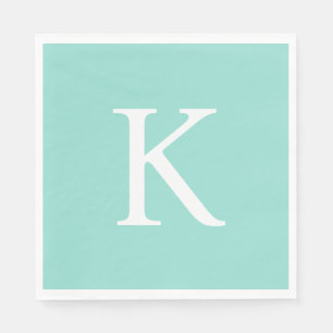 Modern Flat Graphic Daisy Robin's Egg Blue Servet