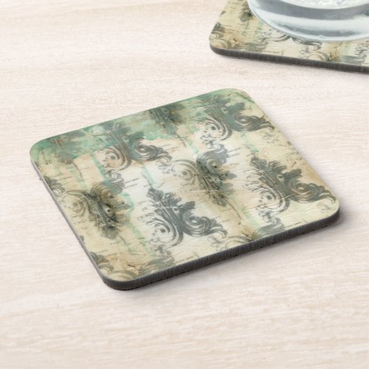 Modern Fleur De Lis-ontwerp Bier Onderzetter (Linkerzijde)