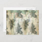 Modern Fleur De Lis-ontwerp Briefkaart (Voorkant / Achterkant)