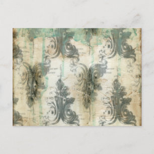 Modern Fleur De Lis-ontwerp Briefkaart