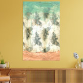 Modern Fleur De Lis-ontwerp Canvas Afdruk (Insitu (Woonkamer))