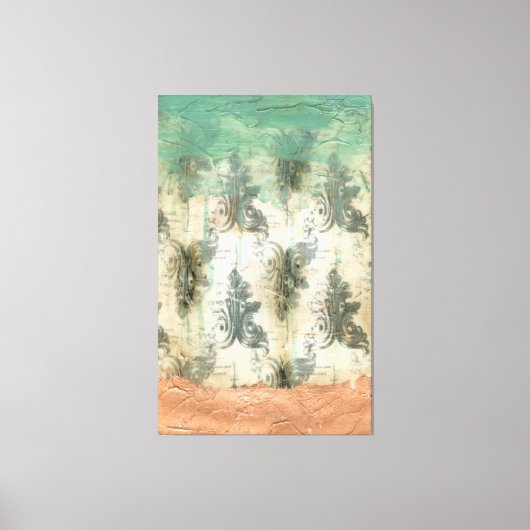 Modern Fleur De Lis-ontwerp Canvas Afdruk (Voorkant)