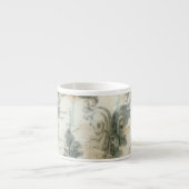 Modern Fleur De Lis-ontwerp Espresso Kop (Voorkant)