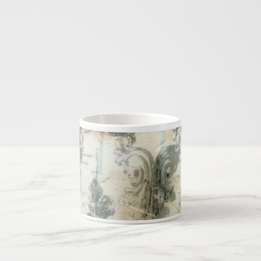 Modern Fleur De Lis-ontwerp Espresso Kop (Voorkant)