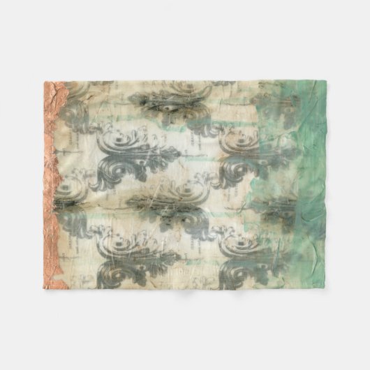 Modern Fleur De Lis-ontwerp Fleece Deken (Voorkant (Horizontaal))