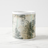 Modern Fleur De Lis-ontwerp Grote Koffiekop (Voorkant)