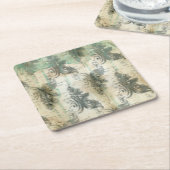 Modern Fleur De Lis-ontwerp Kartonnen Onderzetters (Schuin)