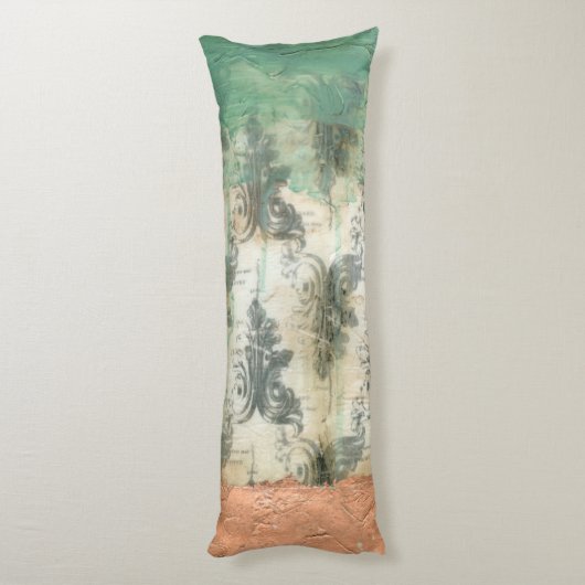 Modern Fleur De Lis-ontwerp Lichaamskussen (Achterkant (Verticaal))