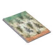 Modern Fleur De Lis-ontwerp Notitieboek (Rechterzijde)