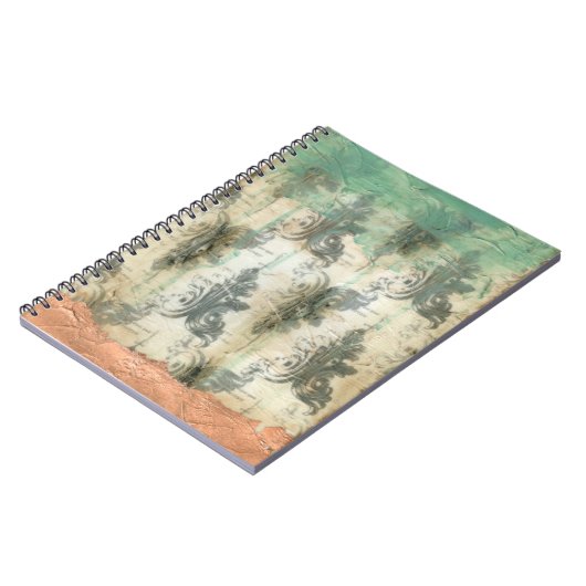 Modern Fleur De Lis-ontwerp Notitieboek (Linkerzijde)