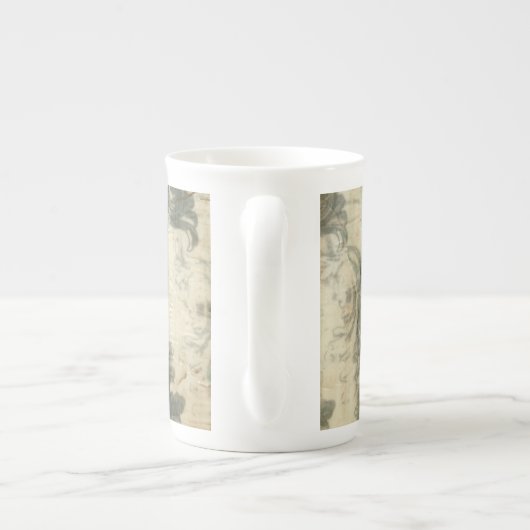 Modern Fleur De Lis-ontwerp Porselein Kop (Achterkant)