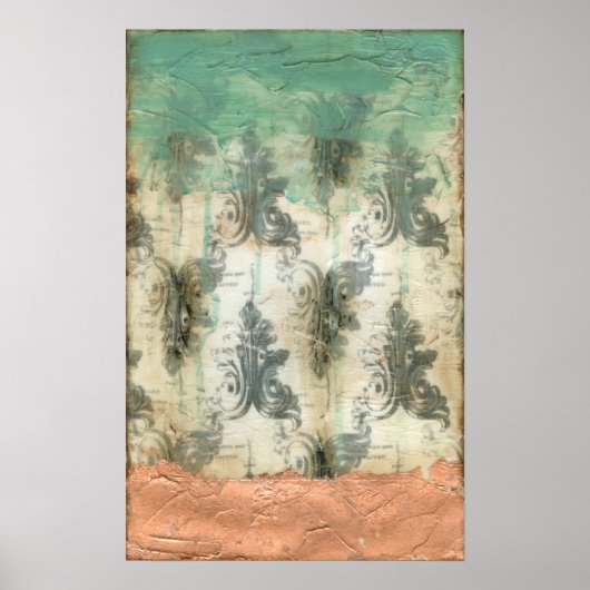 Modern Fleur De Lis-ontwerp Poster (Voorkant)