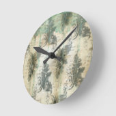 Modern Fleur De Lis-ontwerp Ronde Klok (Hoek)