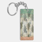 Modern Fleur De Lis-ontwerp Sleutelhanger (Voorkant Links)