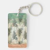 Modern Fleur De Lis-ontwerp Sleutelhanger (achterkant)