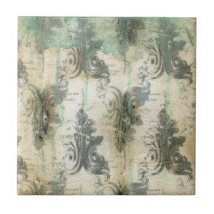 Modern Fleur De Lis-ontwerp Tegeltje