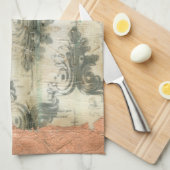 Modern Fleur De Lis-ontwerp Theedoek (Quarter Fold)