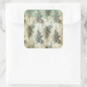 Modern Fleur De Lis-ontwerp Vierkante Sticker (Tas)