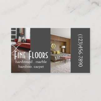 Modern Flooring Hardwood Marble Construction Visitekaartje