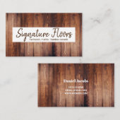 Modern Floors Flooring Installation Company Visitekaartje (Voorkant / Achterkant)