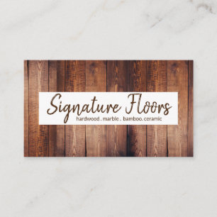 Modern Floors Flooring Installation Company Visitekaartje