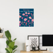 Modern Floral 30e feest Poster (Thuiskantoor)