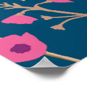 Modern Floral 30e feest Poster (Hoek)