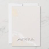 Modern Floral | Aankondiging van de marinescheepva (Achterkant)