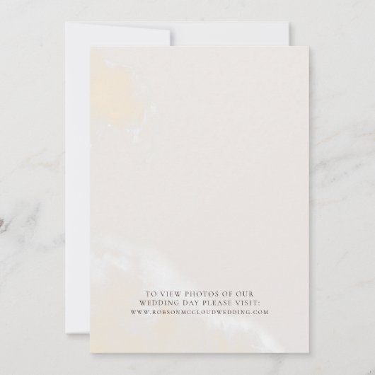 Modern Floral | Aankondiging van de Waterverf (Achterkant)