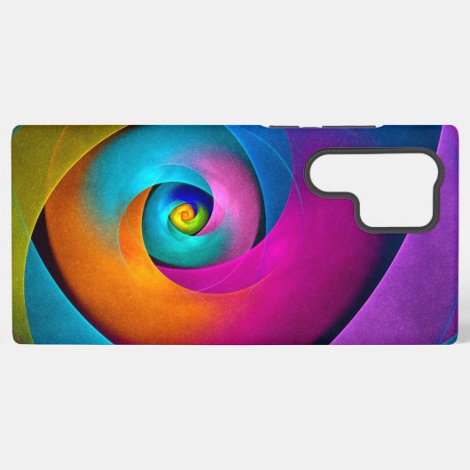 Modern Floral Abstract Art Pink Blue Pattern #17 Samsung Galaxy Hoesje (Achterkant horizontaal)