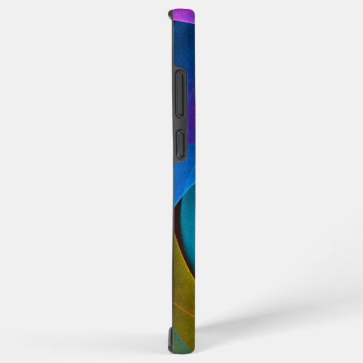 Modern Floral Abstract Art Pink Blue Pattern #17 Samsung Galaxy Hoesje (Rechterkant)