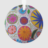 Modern Floral Acrylversier Ornament (achterkant)