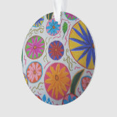 Modern Floral Acrylversier Ornament (voorkant)
