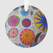 Modern Floral Acrylversier Ornament (voorkant)