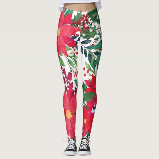 Modern Floral Art Leggings (Voorkant)