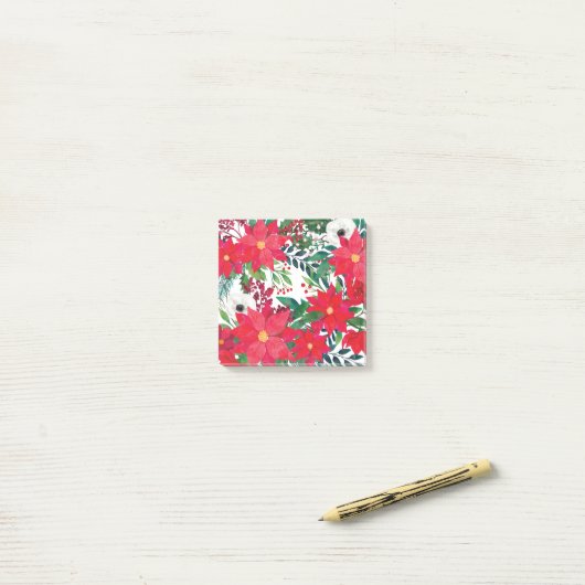 Modern Floral Art Post-it® Notes (Op bureau)