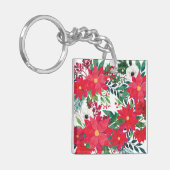 Modern Floral Art Sleutelhanger (Voorkant Links)