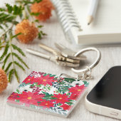 Modern Floral Art Sleutelhanger (Voorkant Rechts)
