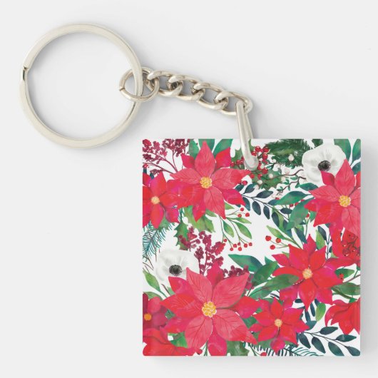 Modern Floral Art Sleutelhanger (Voorkant)