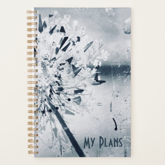 Modern Floral Art Spiral Planner (Voorkant)