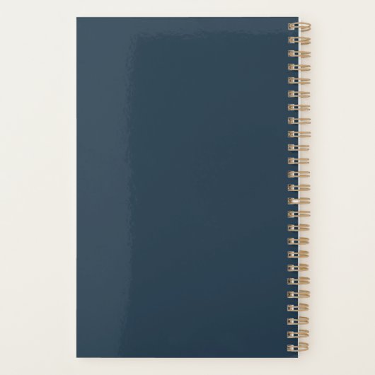 Modern Floral Art Spiral Planner (Achterkant)