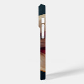 Modern Floral Art stijlvol elegant wooden botanisc Case-Mate iPhone Case (Achterkant / Links)