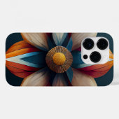 Modern Floral Art stijlvol elegant wooden botanisc Case-Mate iPhone Case (Achterkant (horizontaal))