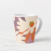 Modern Floral Artistic Daisies Natuur Home Decor Latte Mok (Rechterhoek)