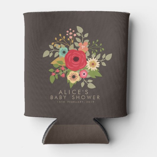 MODERN FLORAL BABY SHOWER BLIKHOUDER KOELER (Voorkant)