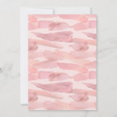 Modern Floral Baby shower Blush Pink Rose Peony Kaart (Achterkant)