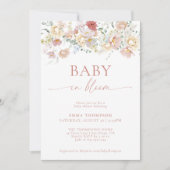 Modern Floral Baby shower | Boho Baby shower Kaart (Voorkant)