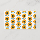 Modern Floral Baby Shower Diaper Raffle Informatiekaartje (Achterkant)