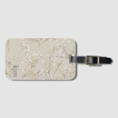 Modern Floral Bagagelabel (Voorkant (horizontaal))